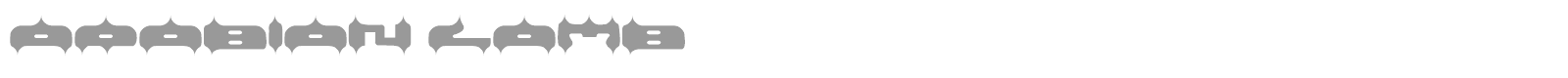 ARABIAN LAMB font preview
